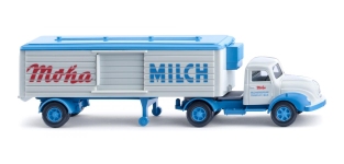 Wiking 052004 - H0 - Magirus Kühlkoffer-Sattelzug Moha Milch